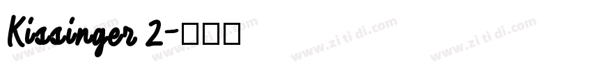 Kissinger 2字体转换